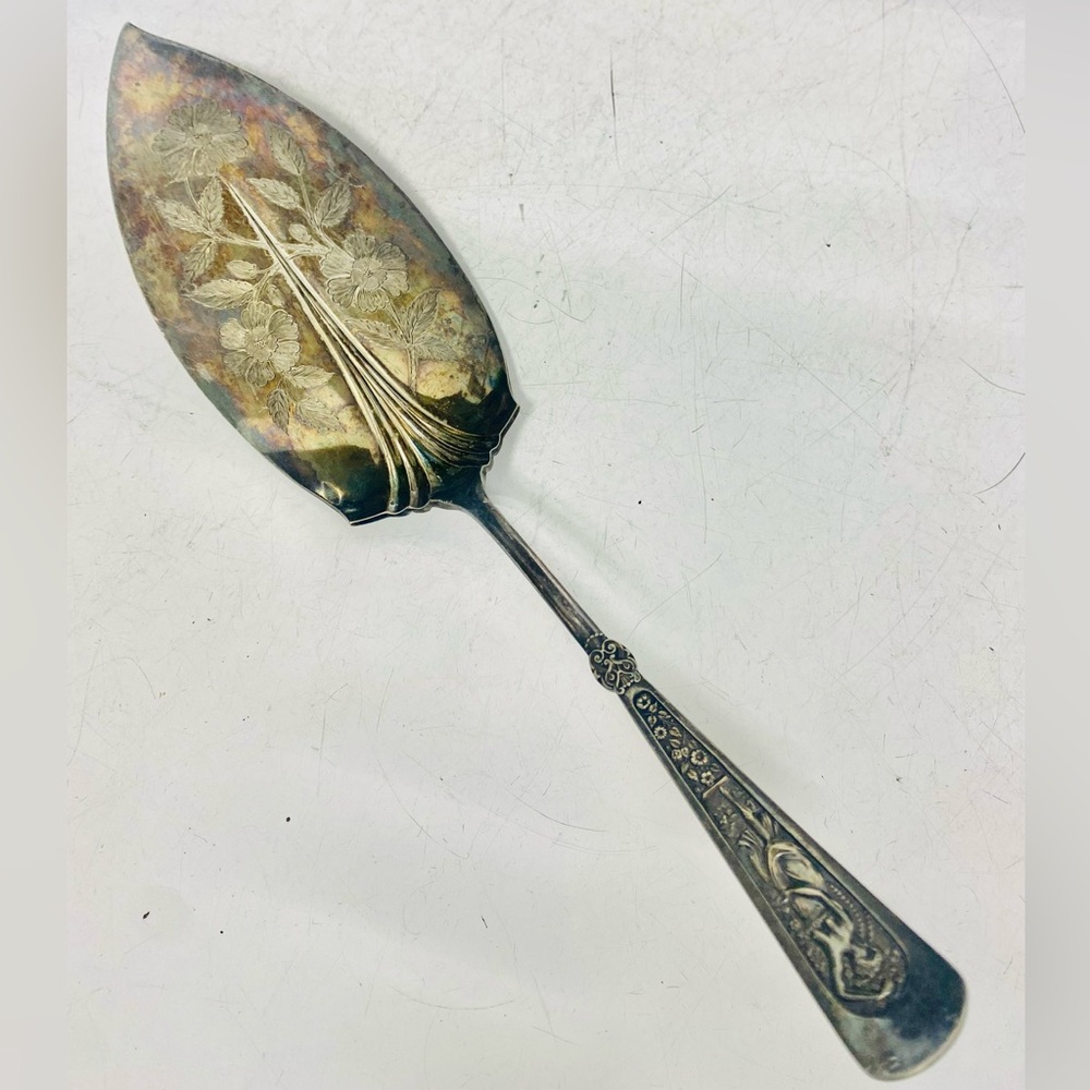 Rogers Bros Arcadian 1847 Cake Server Silver plate